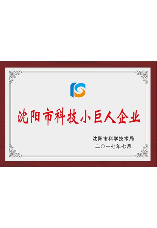 沈阳市科技小巨人企业